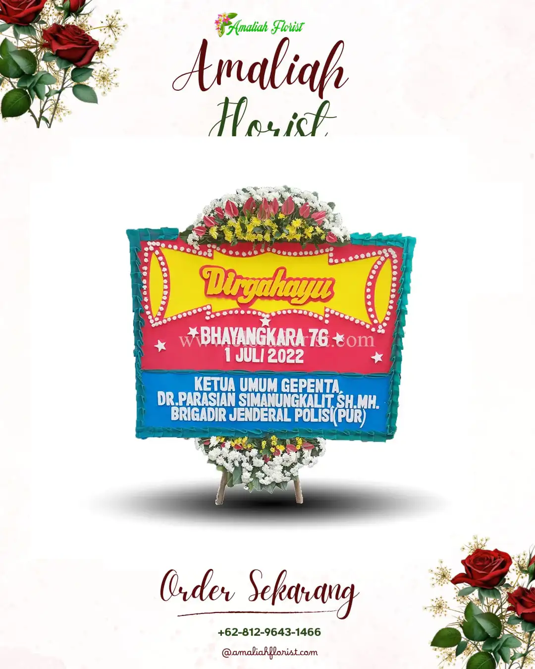 Papan Bunga HUT Ulang Tahun Barito Timur